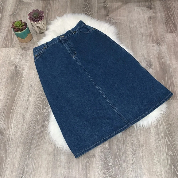 Vintage Union Made Lee Denim Skirt - Picture 1 of 7